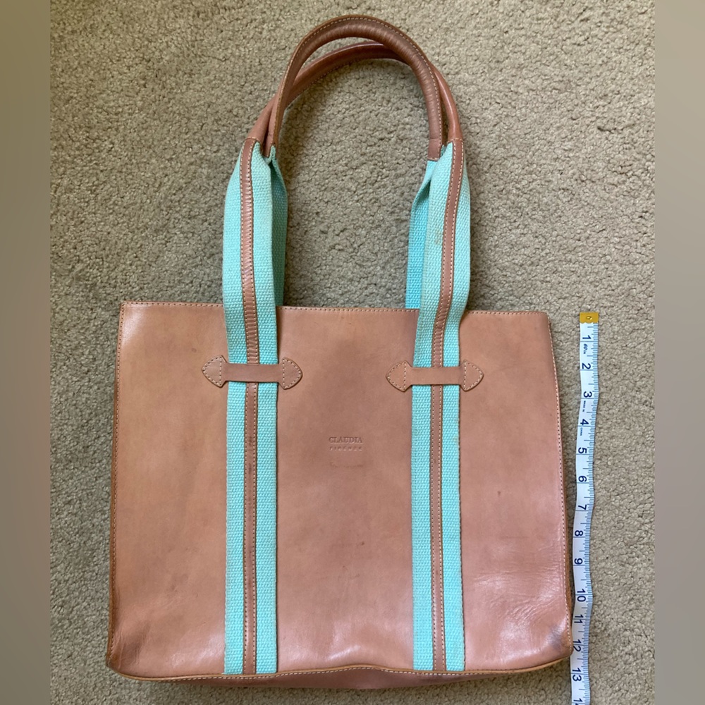 Claudia Firenze natural leather tote